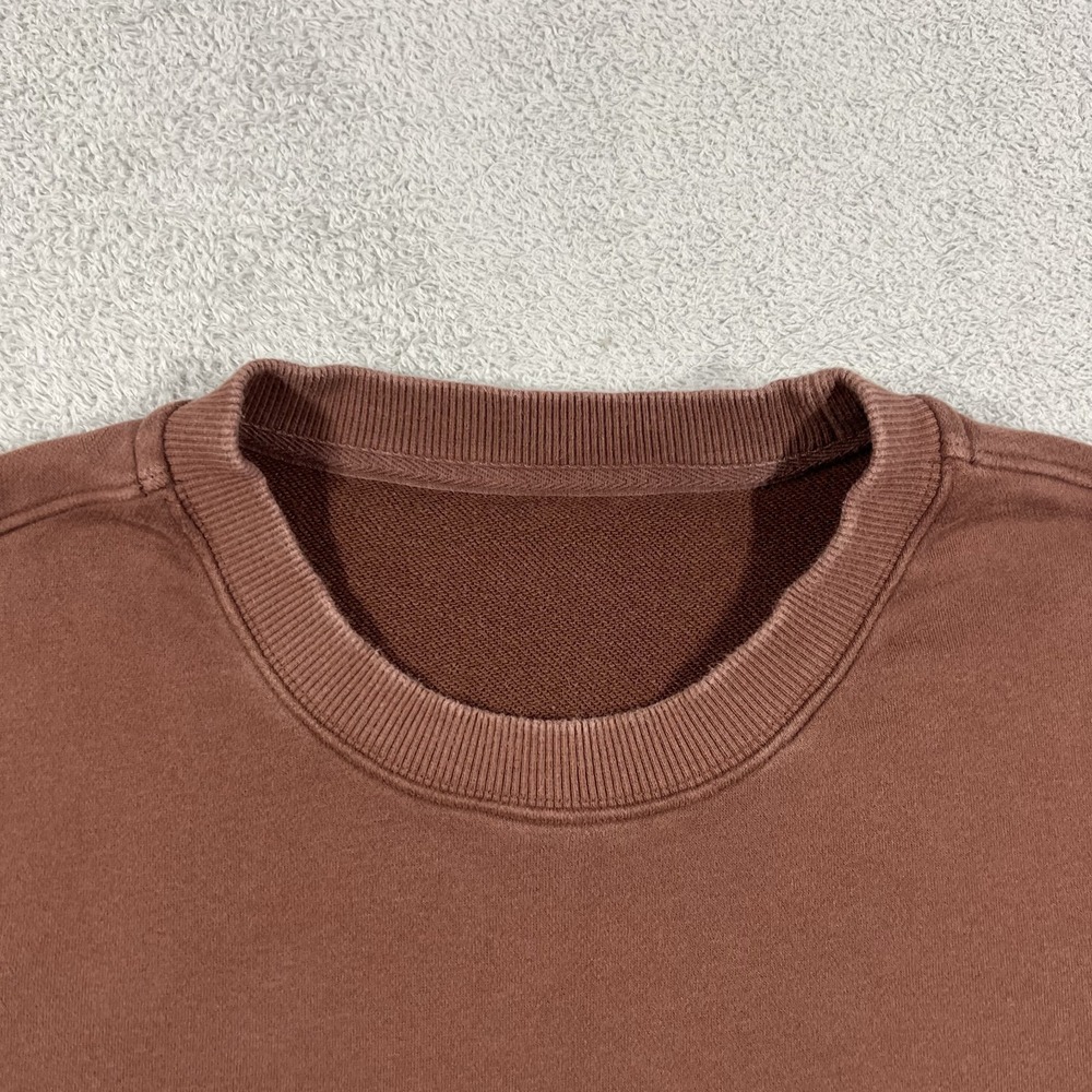Vuori Cypress Crew Sweatshirt Mens Large Brown Sweater V255 French Terry - Picture 3 of 9